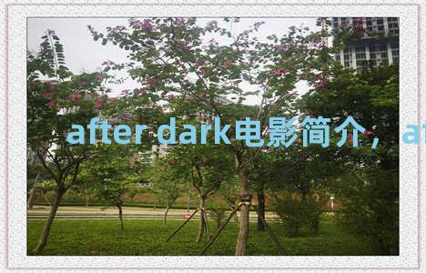 after dark电影简介，after dark.